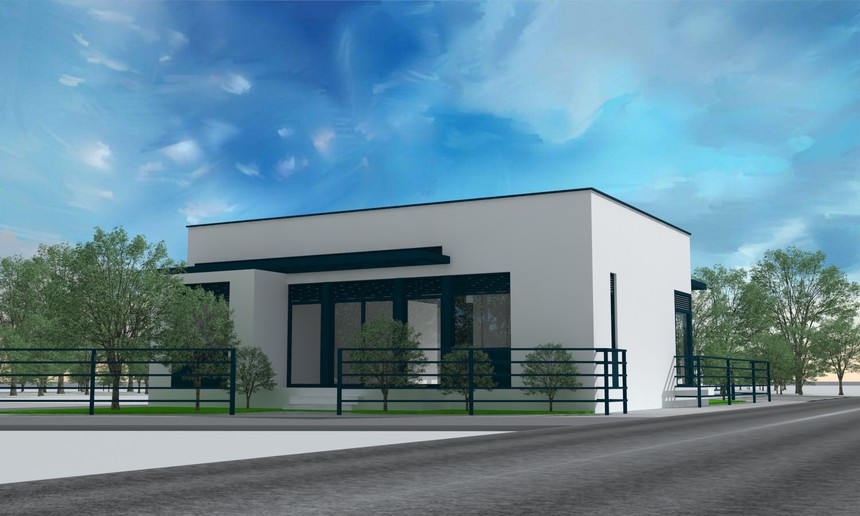 現(xiàn)代風格一層平頂別墅設(shè)計,農(nóng)村自建房_建筑設(shè)計_設(shè)計論壇_張家口裝修